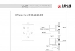 YMQ100,120,140系列隱框幕墻